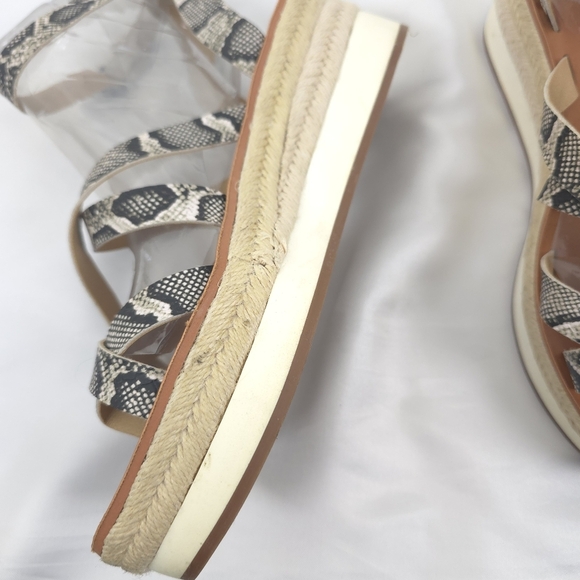 LUCKY Brand Jakina Natural Alamera Wedge Sandals Size 9.5M - Picture 3 of 15